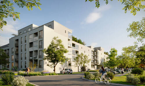 Außenansicht Visualisierung - 3 Zimmer Etagenwohnung in Eching