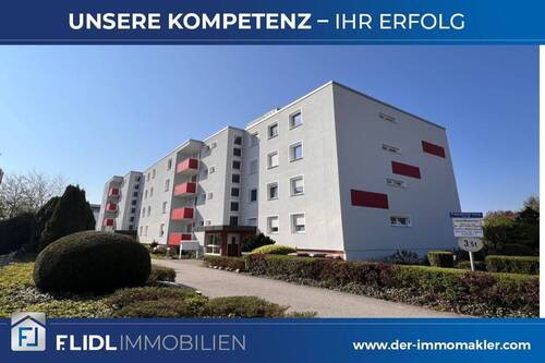 Bild 1 - Kleine 2 Zimmer Eigentumswohnung im 2. Stock mit Südbalkon in Ruhstorf an der Rott