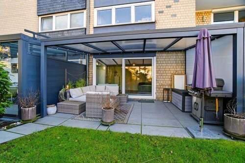 Terrasse, 2-Zimmer-Maisonettewohnung mit Garten un - 
