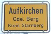 Ortsschild Aufkirchen - 