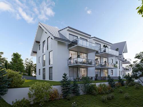 Südwest-Ansicht - 3 Zimmer Etagenwohnung in Bonndorf im Schwarzwald