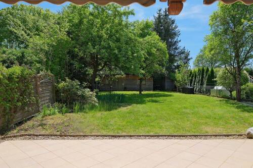 Gartenansicht - 4 Zimmer Doppelhaushälfte in Brunnthal