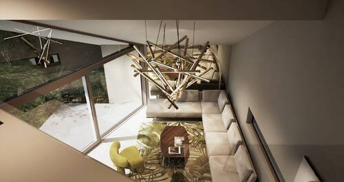Galerie Blick ins Wohnzimmer Visualisierung - 