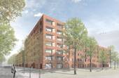 Visualisierung des Neubaus an der Weddestraße in Horn.jpg - Öffentlich geförderte 2-Zimmer-Neubauwohnungen in Horn