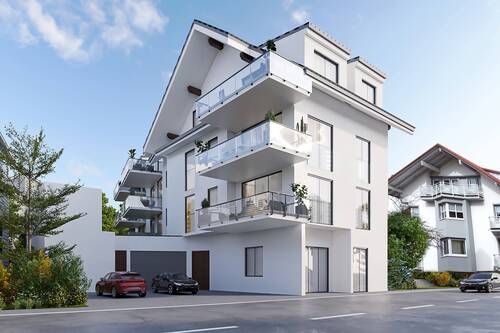 Südost-Ansicht - 10 tolle Neubau-Eigentumswohnungen in Bonndorf