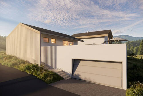 Visualisierung / Ansicht Garage - 4 Zimmer Einfamilienhaus in Eberfing