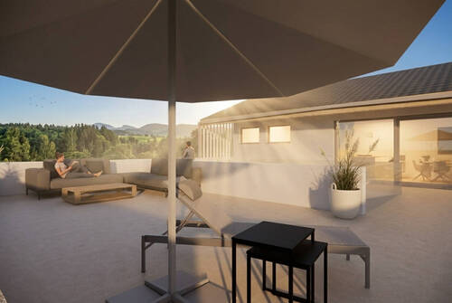 Visualisierung / Dachterrasse - Einfamilienhaus mit 166,00 m&sup2; in Eberfing zum Kaufen