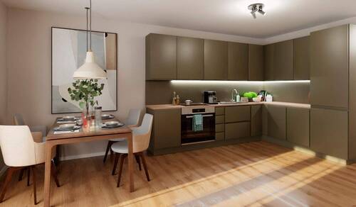 Offene Wohnküche - 3 Zimmer Etagenwohnung zum Kaufen in Düsseldorf