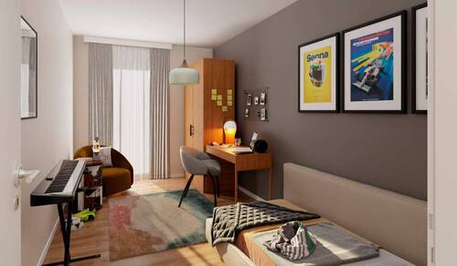 Praktisches Kinderzimmer - Etagenwohnung mit 78,80 m&sup2; in Düsseldorf zum Kaufen