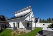 Rückansicht - Architektenhaus mit Wellnessgarten nahe Seepark - energieeffizient - hochwertig - besonders