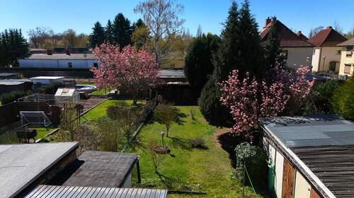 Drohnenansicht Garten - 