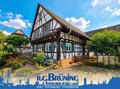 3-Familienhaus mit Schwimmteich zum Kauf in Kehl Ortsteil - Denkmalgeschütztes 3-Familienhaus mit Schwimmteich in Kehl