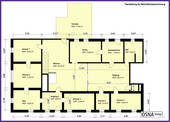 Grundriss mit Wohnfläche - 