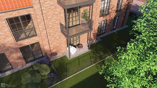 Ansicht seitlich / Garten - Etagenwohnung mit 53,00 m&sup2; in Juist zum Kaufen