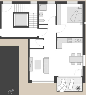 Wohnung Nr. 2 - Etagenwohnung mit 63,50 m² in Stühlingen zum Kaufen