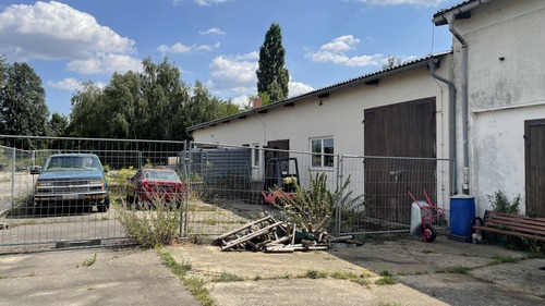 Objektansicht vom Hof - Halle in Schönborn