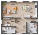 Erdgeschoss-GWC mit Dusche - 