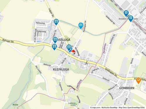 Geolyzer Kartenausschnitt - Etagenwohnung mit 83,60 m&sup2; in Dresden zum Kaufen