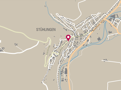 Lage Stadtplan - 3 Zimmer Etagenwohnung in Stühlingen