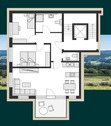 Grundriss Wohnung Nr.1 - 3 Zimmer Etagenwohnung zum Kaufen in Todtnau