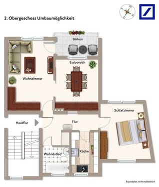 2. Obergeschoss Umbaumöglichkeit - 
