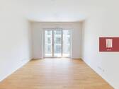 Ansicht II: Wohn- und Esszimmer mit offenem Küchenbereich - 2 Zimmer Etagenwohnung zur Miete in Berlin