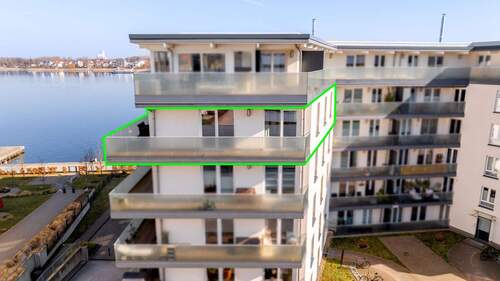 Luftbild - 3 Zimmer Etagenwohnung zum Kaufen in Rostock