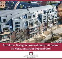 Attraktive Dachgeschosswohnung mit Balkon im Neubauquartier Poppenbüttel - Hamburg