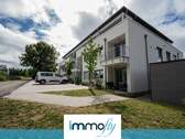 Hausansicht - Wohnen mit Stil und Komfort: Helle 2-Zimmer-Wohnung im 1. OG mit Balkon und barrierefreiem Zugang