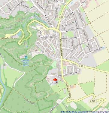 Lageplan - Etagenwohnung mit 49,00 m² in Nideggen zum Kaufen
