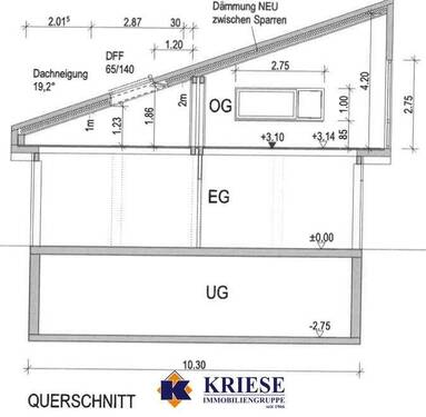 Querschnitt Gebäude - 