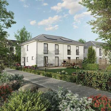 DH Aura 115 - Gartenansicht - Doppelhaushälfte mit 114,00 m&sup2; in Großrudestedt zum Kaufen
