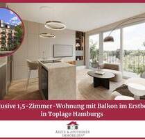 Exklusive 1,5-Zimmer-Wohnung mit Balkon im Erstbezug in Toplage Hamburgs