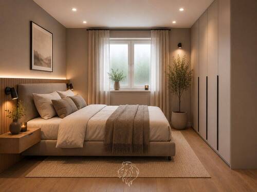 Schlafzimmer visualisiert - 