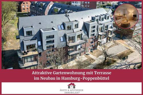 Ärzte & Apotheker Immobilien - Attraktive Gartenwohnung mit Terrasse im Neubau in Hamburg-Poppenbüttel