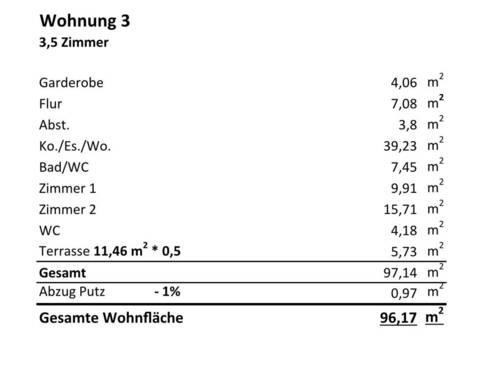 Wohnfläche - 