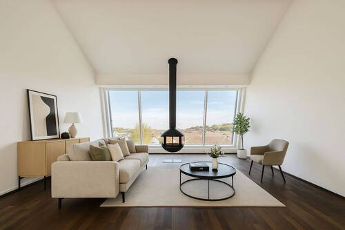 Kaminzimmer - Inszenierung - 5 Zimmer Reihenmittelhaus in Mettmann