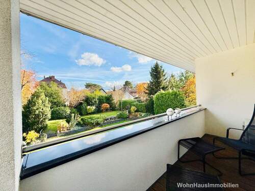 Der Balkon liegt geschützt - 