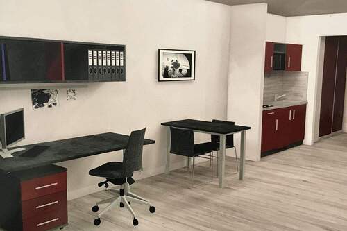 Küchenzeile und Arbeitsplatz - 