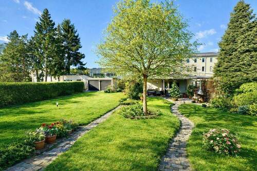 Garten im Sommer - 4 Zimmer Einfamilienhaus zum Kaufen in Dresden