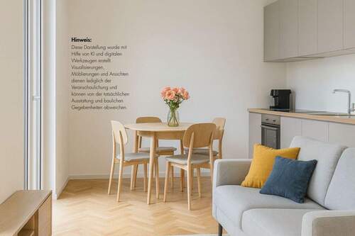 KI Visualisierung (Hinweise beachten) - 2 Zimmer Etagenwohnung in Berlin