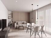 Beispiel Wohnbereich! - Etagenwohnung mit 81,40 m² in Trebur zum Kaufen