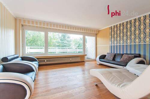 Wohnzimmer 5,20 m x 4,75 m - Etagenwohnung mit 84,00 m² in Aachen zum Kaufen