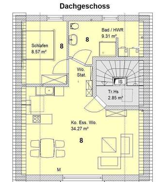 DG Whg. 8 Haus 2.jpg - 2 Zimmer Etagenwohnung zum Kaufen in Burgau