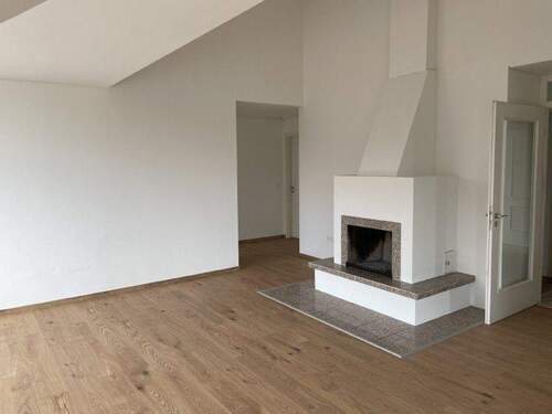 Wohnzimmer mit Kamin - 4 Zimmer Etagenwohnung zum Kaufen in Dresden