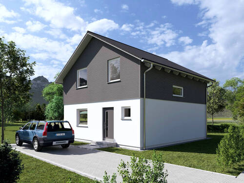 Hausansicht-3 - 4 Zimmer Einfamilienhaus in Peiting