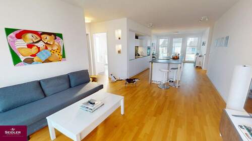 Wohnbereich mit Blickrichtung Küche, Essen - 