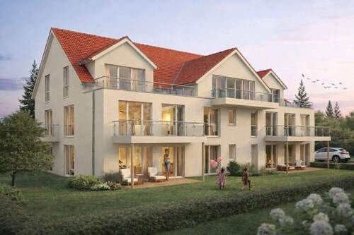 Außenvisualisierung_Rückansicht_NBV_Ilsede.JPG - Wohnen an der Fuhse I WE03 I Moderne Eigentumswohnung mit Terrasse