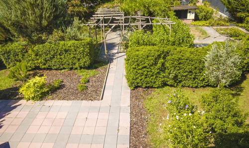 Blick in der Garten - 