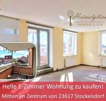 Helle 1-Zimmerwohnung zu kaufen! - zentral in 23617 Stockelsdorf -